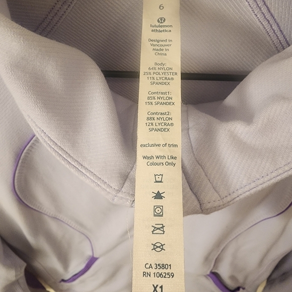 Lululemon Athletica Contempo Jacket Cool Breeze Purple Lavender Womens Size 6 - Picture 8 of 11